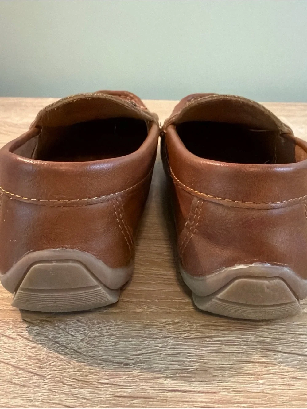 JOSMO Toddler Boys Size 13 Brown Horsebit Loafers Moc Toe Dress Shoes Slip On